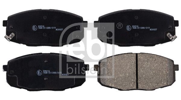 FEBI BILSTEIN 170119 - Bremsbelagsatz, Scheibenbremse