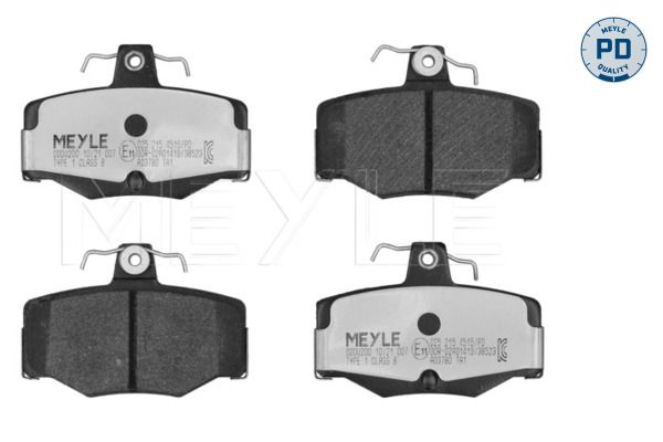 MEYLE 025 215 4515/PD - Bremsbelagsatz, Scheibenbremse
