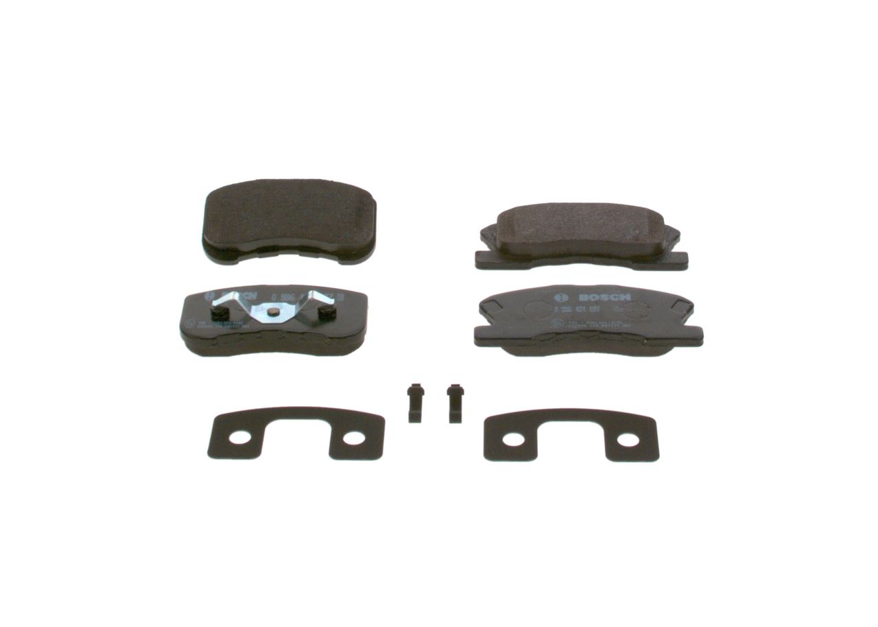 BOSCH 0 986 424 697 - Bremsbelagsatz, Scheibenbremse