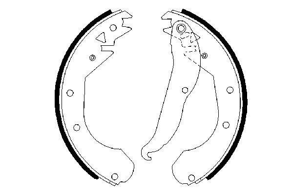 BOSCH 0 986 487 201 - Bremsbackensatz
