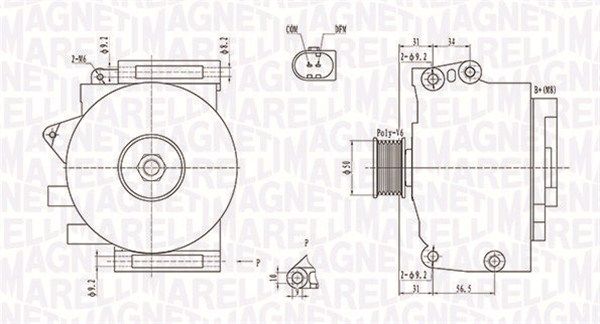 MAGNETI MARELLI 063731859010 - Generator