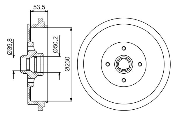 BOSCH 0 986 477 257 - Bremstrommel