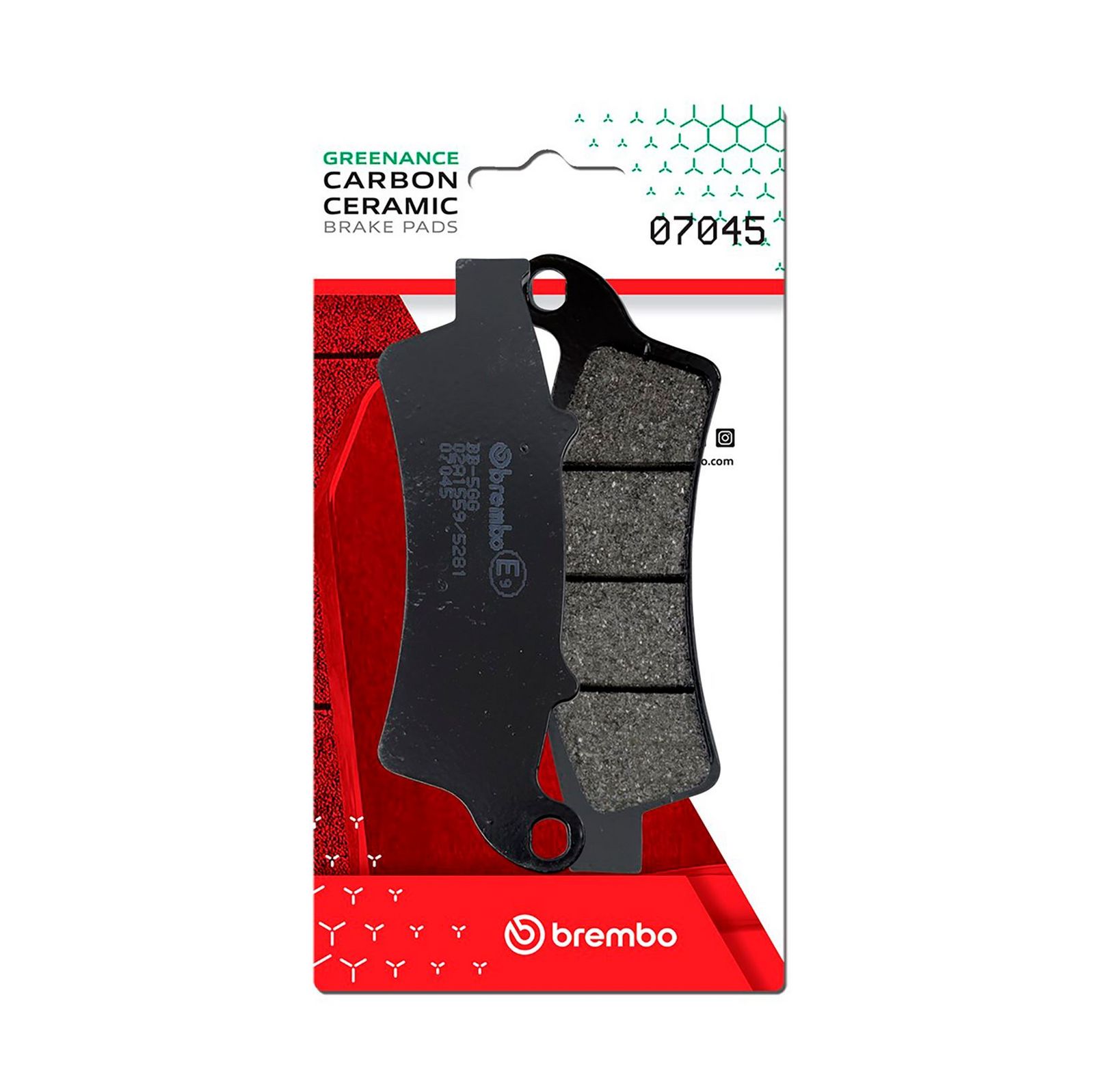 BREMBO 07045 - Bremsbelagsatz, Scheibenbremse