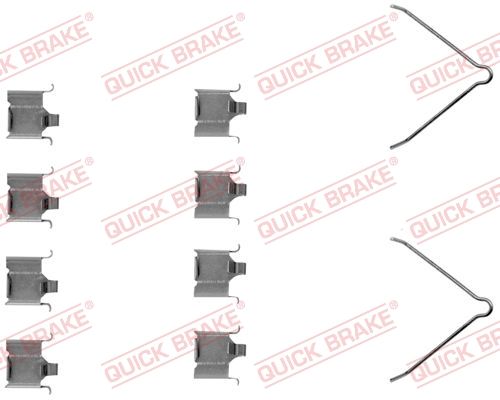 QUICK BRAKE 109-1166 - Zubehörsatz, Scheibenbremsbelag