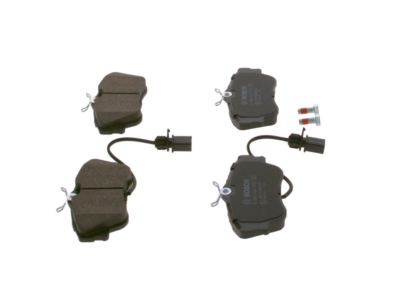 BOSCH 0 986 424 672 - Bremsbelagsatz, Scheibenbremse