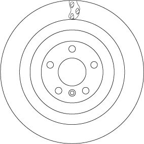 TRW DF6365S - Bremsscheibe