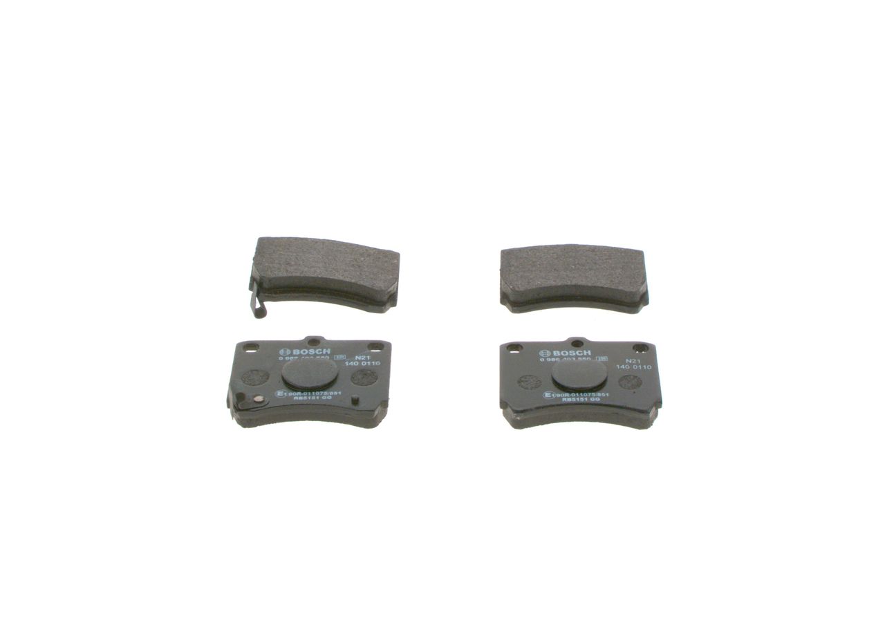 BOSCH 0 986 493 550 - Bremsbelagsatz, Scheibenbremse
