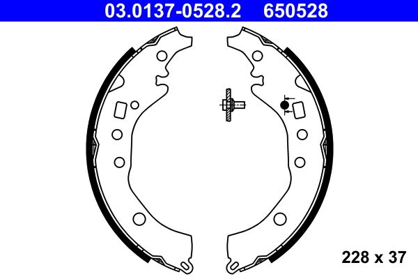 ATE 03.0137-0528.2 - Bremsbackensatz