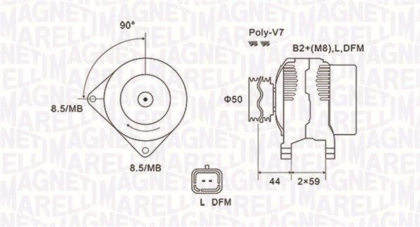 MAGNETI MARELLI 063731827010 - Generator