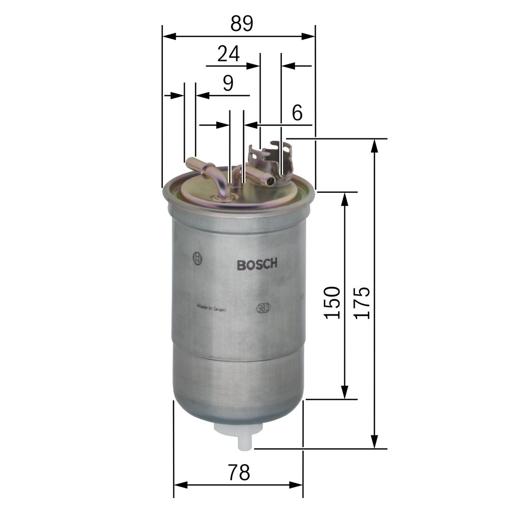 BOSCH 0 450 906 174 - Kraftstofffilter