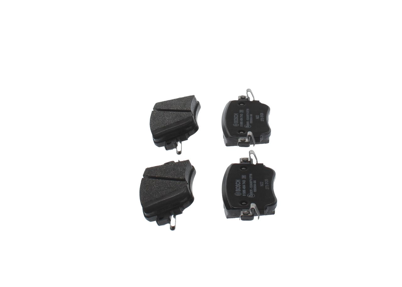 BOSCH 0 986 494 743 - Bremsbelagsatz, Scheibenbremse