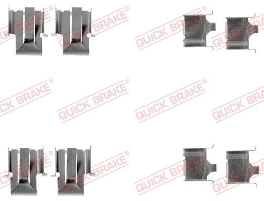 QUICK BRAKE 109-1078 - Zubehörsatz, Scheibenbremsbelag