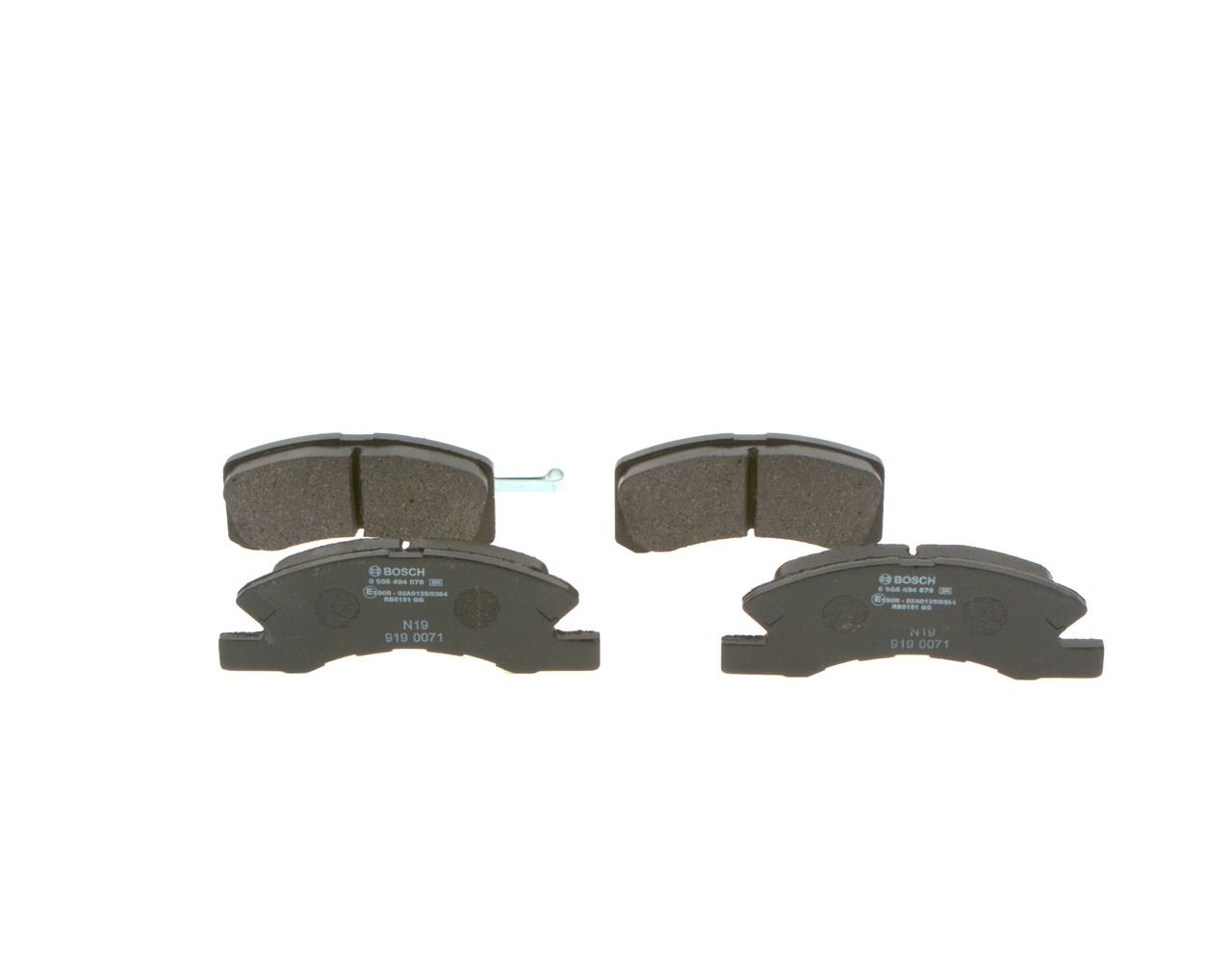 BOSCH 0 986 494 878 - Bremsbelagsatz, Scheibenbremse