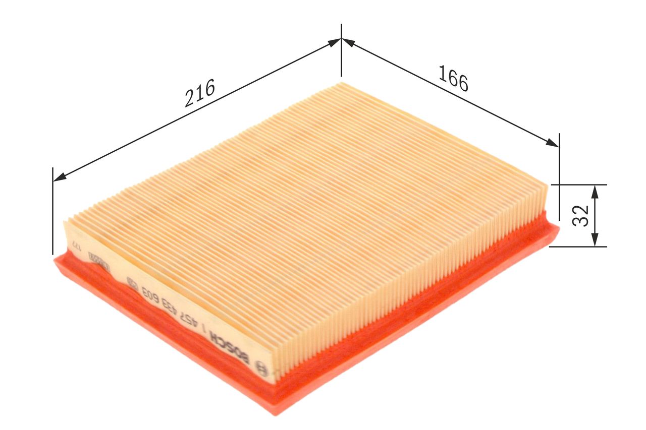 BOSCH 1 457 433 306 - Luftfilter