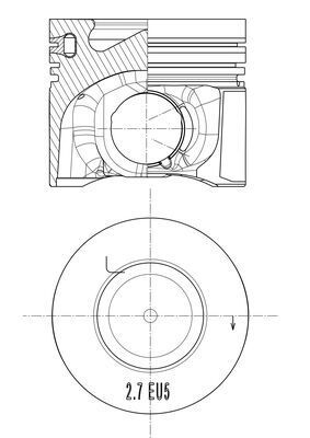 MAHLE 033 PI 00101 000 - Kolben