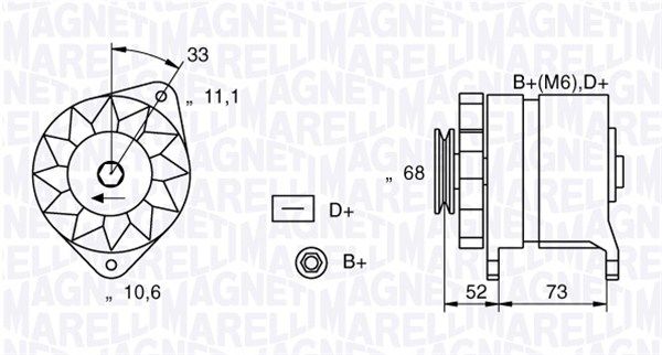 MAGNETI MARELLI 063321154010 - Generator