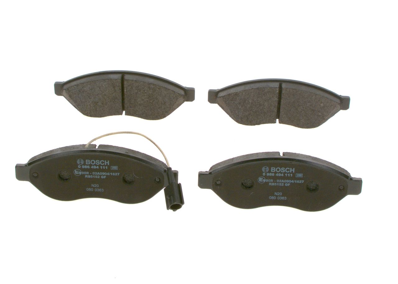 BOSCH 0 986 494 111 - Bremsbelagsatz, Scheibenbremse