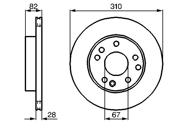 BOSCH 0 986 478 528 - Bremsscheibe