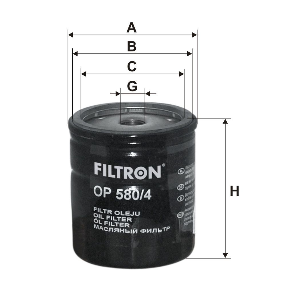 FILTRON OP 580/4 - Ölfilter