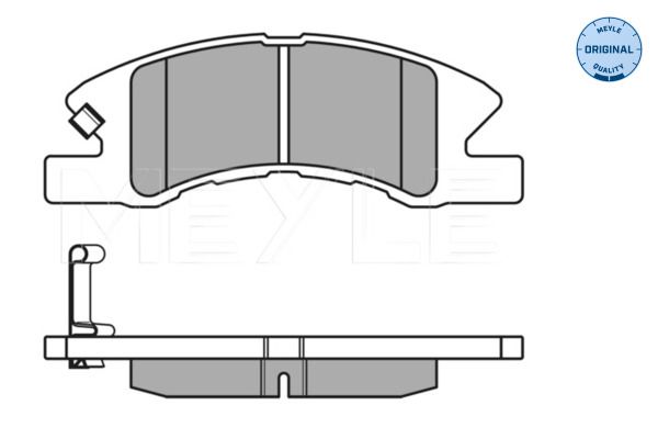 MEYLE 025 242 2914/W - Bremsbelagsatz, Scheibenbremse