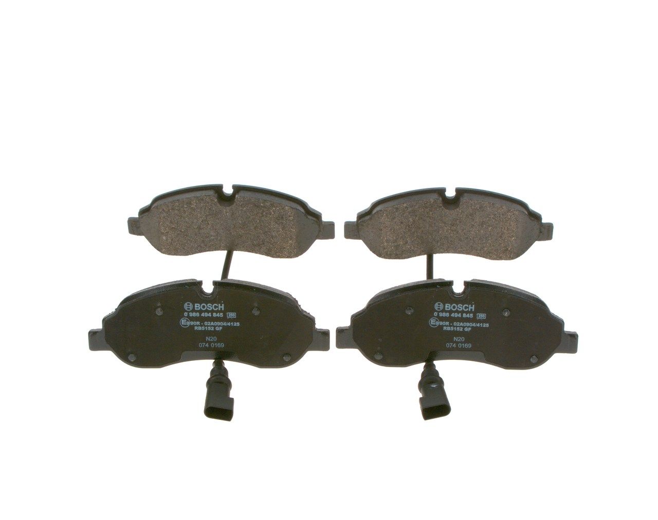 BOSCH 0 986 494 845 - Bremsbelagsatz, Scheibenbremse