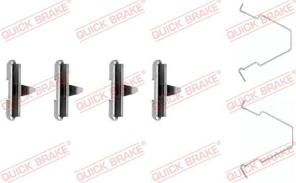 QUICK BRAKE 109-1270 - Zubehörsatz, Scheibenbremsbelag