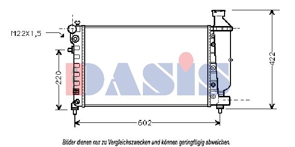 AKS DASIS 060920N - Kühler, Motorkühlung