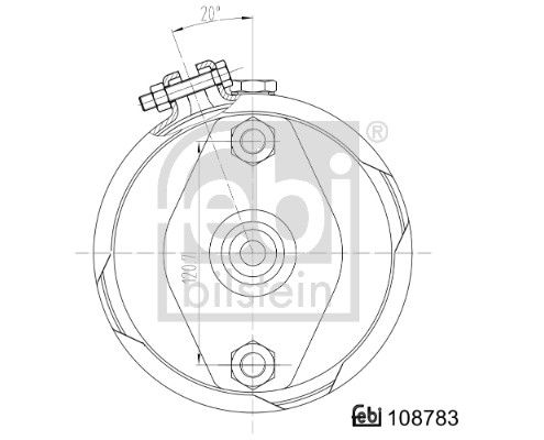 FEBI BILSTEIN 108783 - Membranbremszylinder
