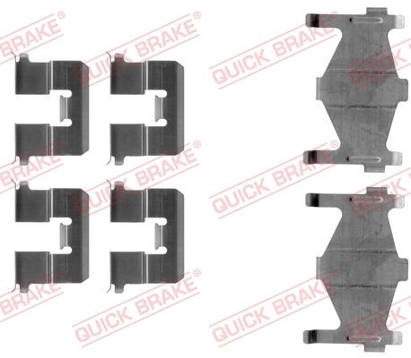 QUICK BRAKE 109-1206 - Zubehörsatz, Scheibenbremsbelag