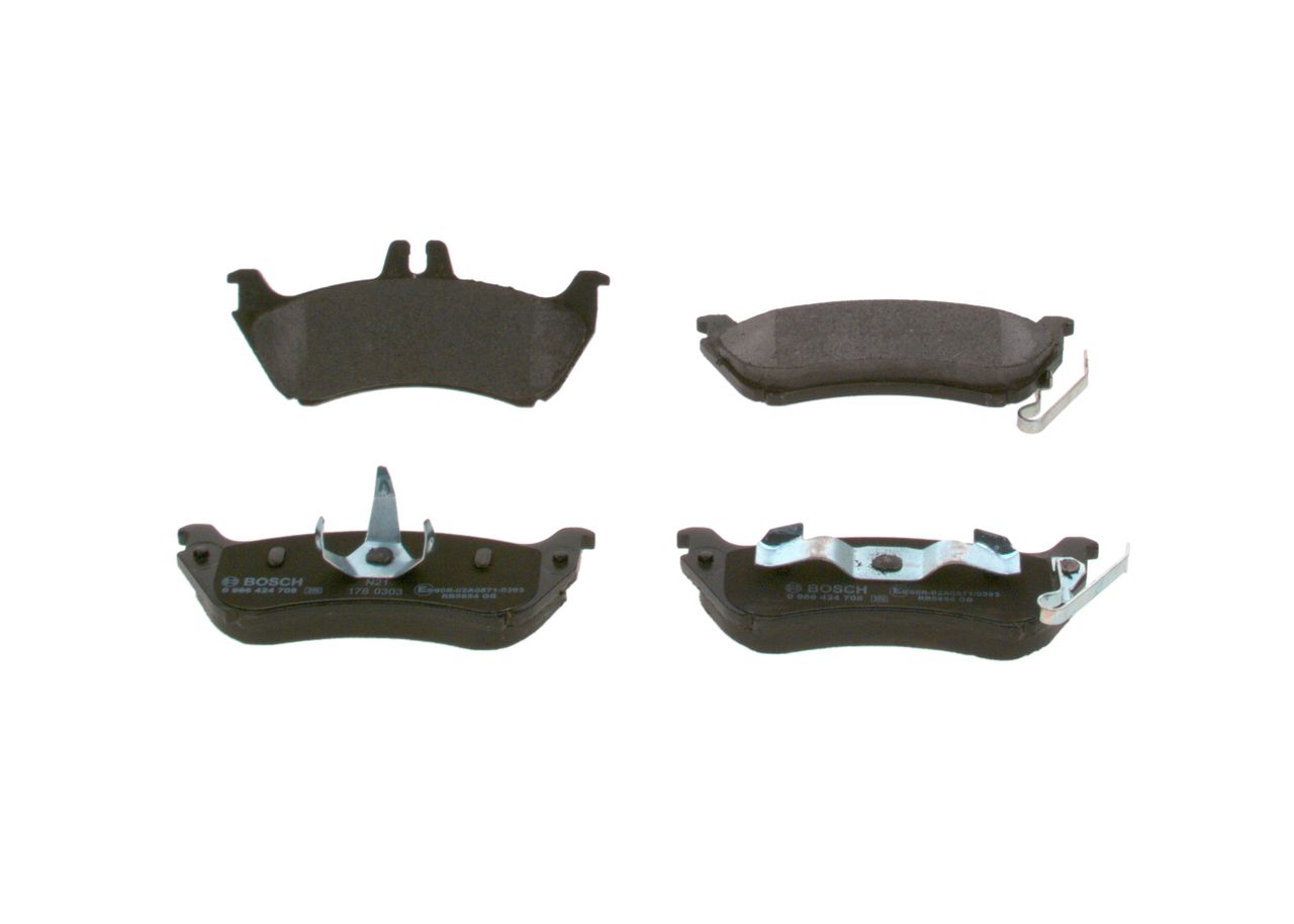 BOSCH 0 986 424 708 - Bremsbelagsatz, Scheibenbremse