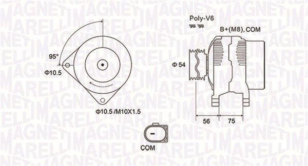 MAGNETI MARELLI 063731904010 - Generator