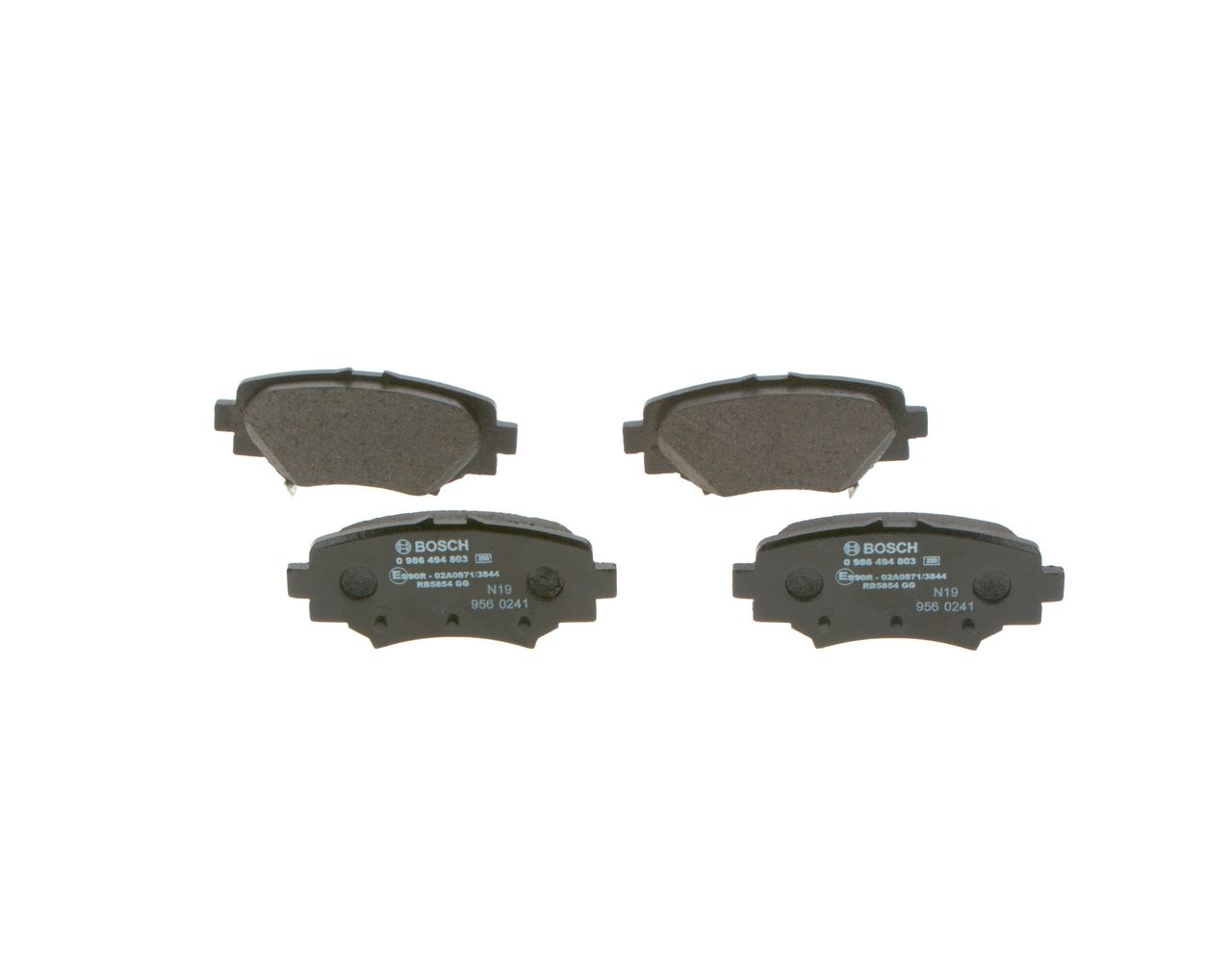 BOSCH 0 986 494 803 - Bremsbelagsatz, Scheibenbremse