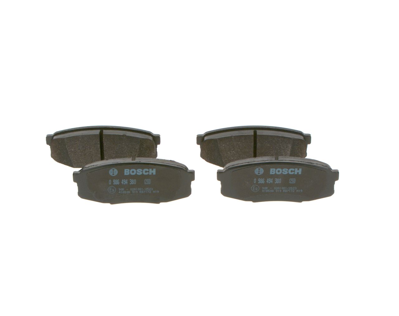BOSCH 0 986 494 380 - Bremsbelagsatz, Scheibenbremse