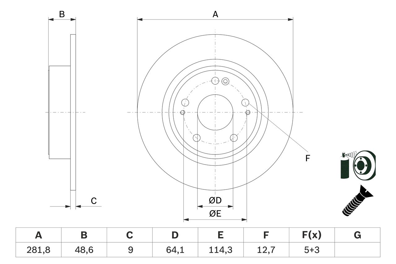 BOSCH 0 986 479 F76 - Bremsscheibe