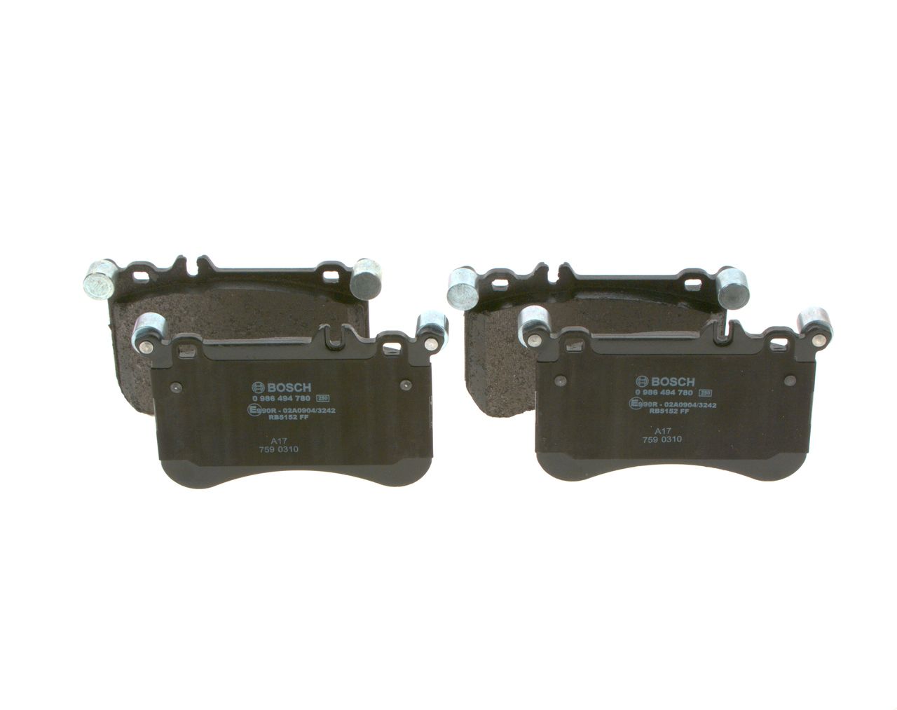 BOSCH 0 986 494 780 - Bremsbelagsatz, Scheibenbremse