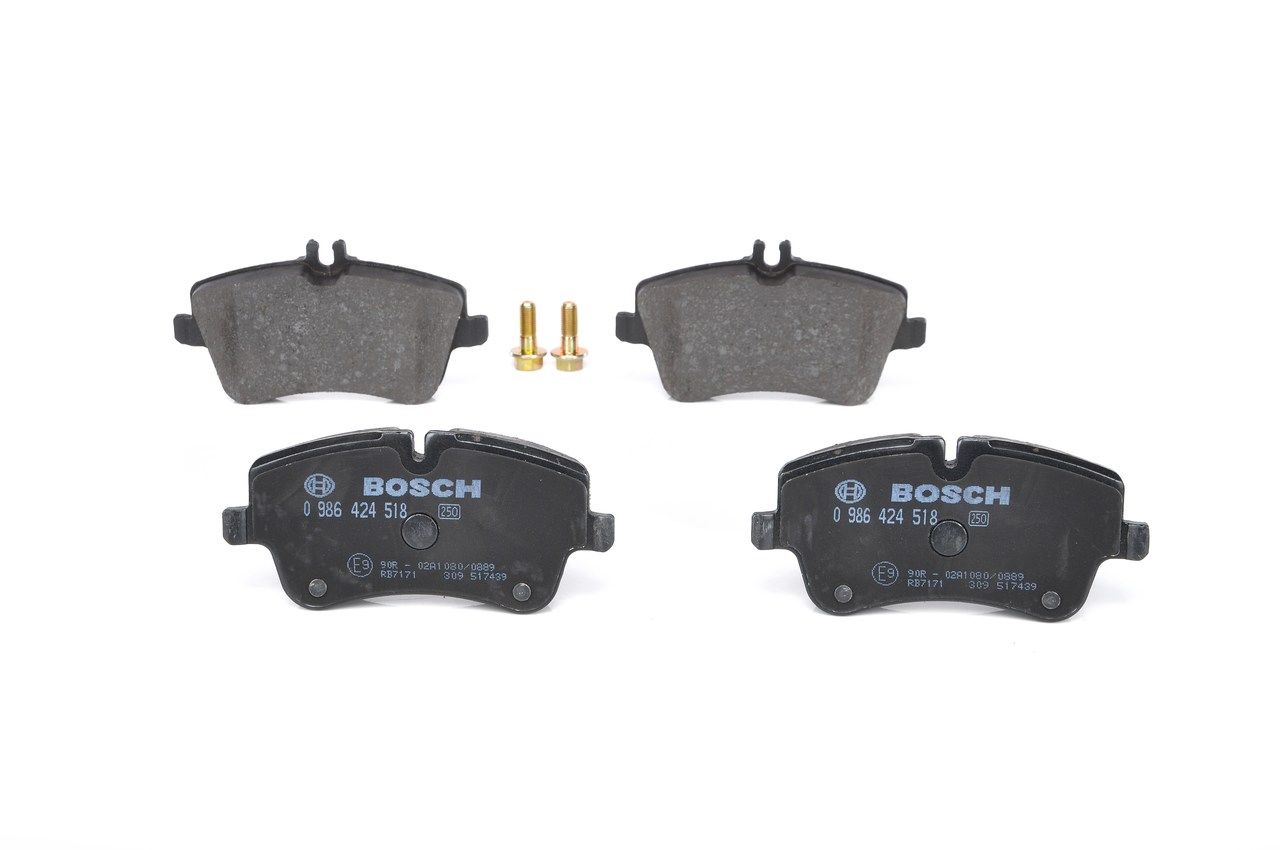 BOSCH 0 986 424 518 - Bremsbelagsatz, Scheibenbremse