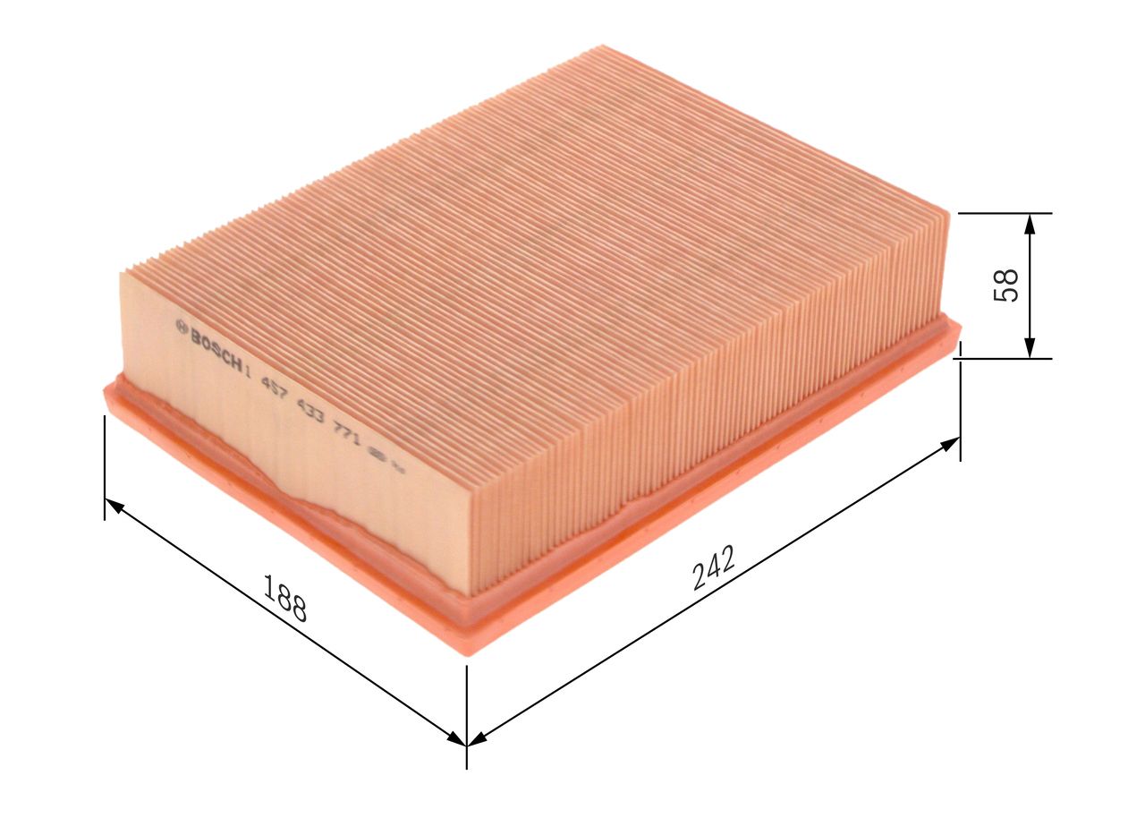 BOSCH 1 457 433 771 - Luftfilter