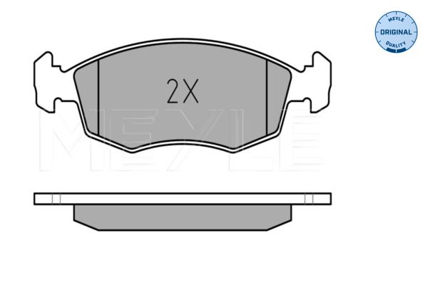 MEYLE 025 235 5218 - Bremsbelagsatz, Scheibenbremse