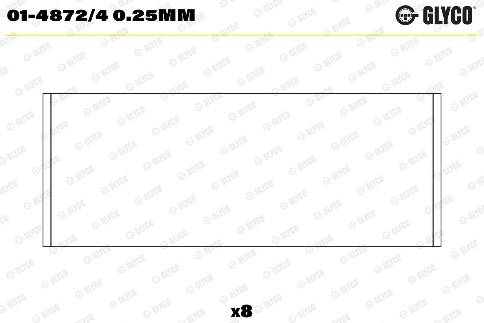 GLYCO 01-4872/4 0.25MM - Pleuellagerschale