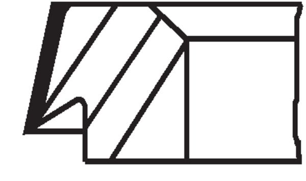MAHLE 145 30 N0 - Kolbenringsatz