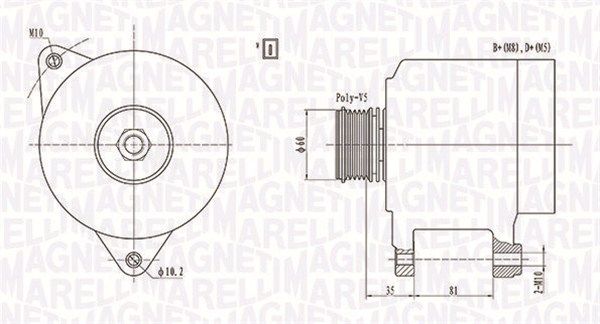 MAGNETI MARELLI 063731139010 - Generator