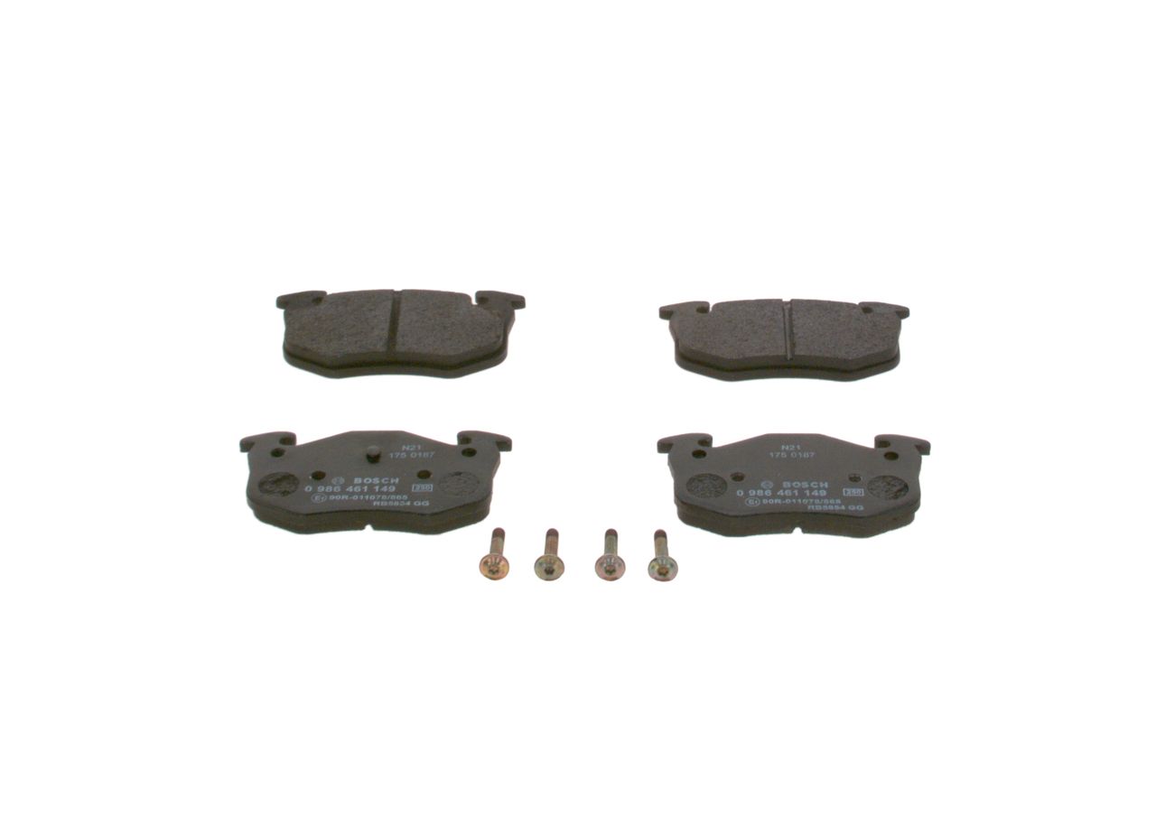 BOSCH 0 986 461 149 - Bremsbelagsatz, Scheibenbremse