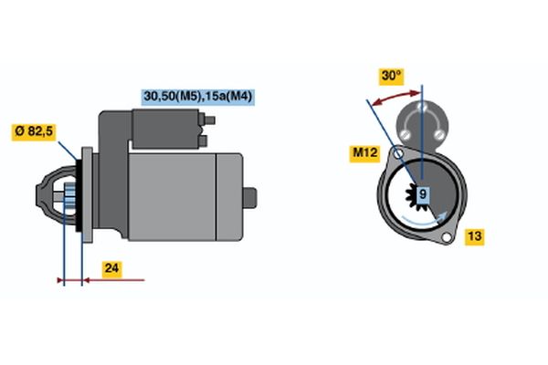 BOSCH 0 001 108 021 - Starter