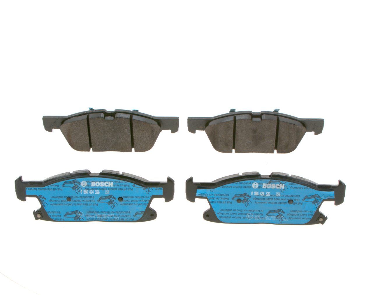 BOSCH 0 986 424 326 - Bremsbelagsatz, Scheibenbremse