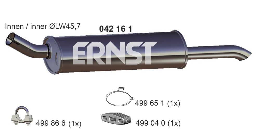 ERNST 042161 - Endschalldämpfer