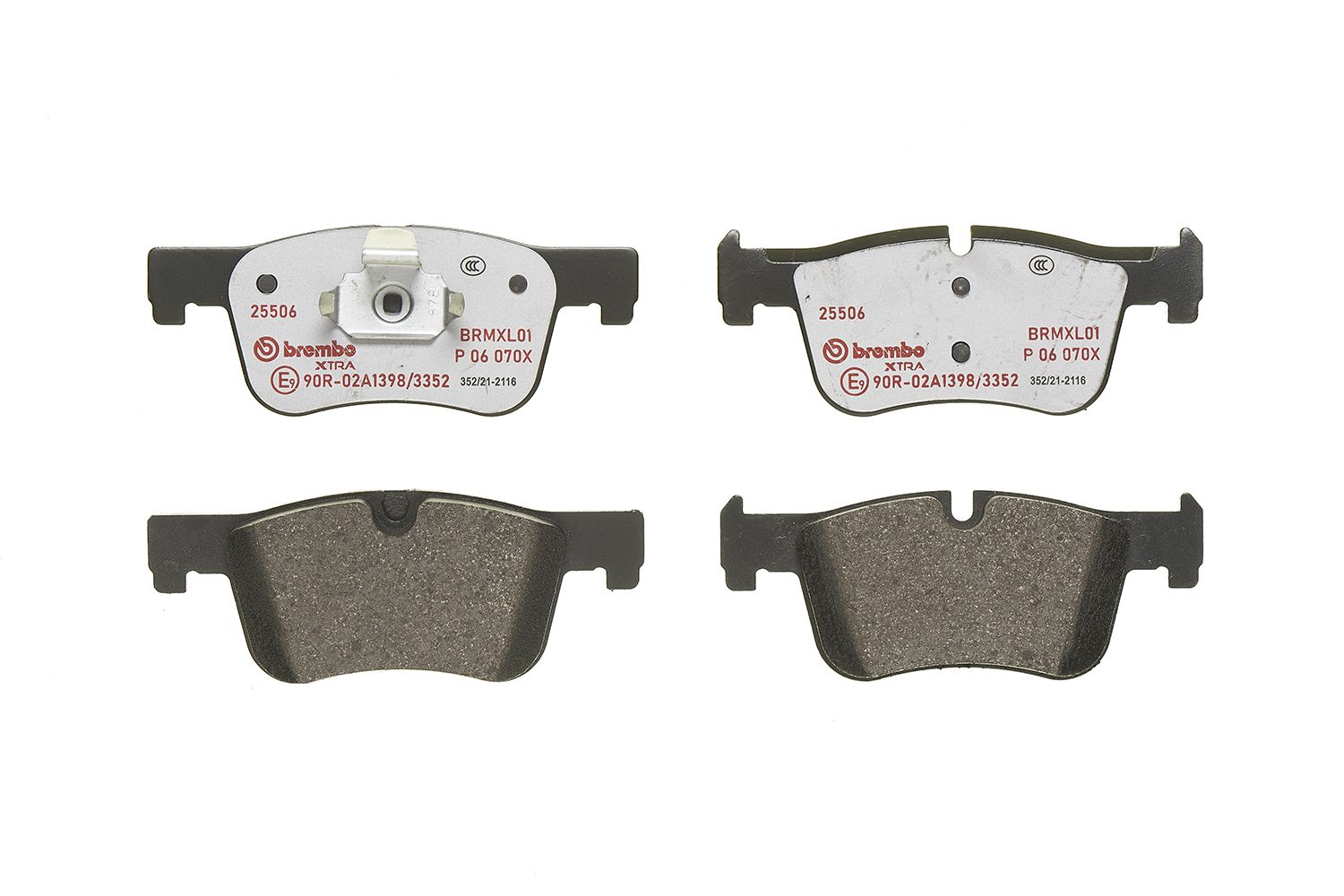 BREMBO P 06 070X - Bremsbelagsatz, Scheibenbremse