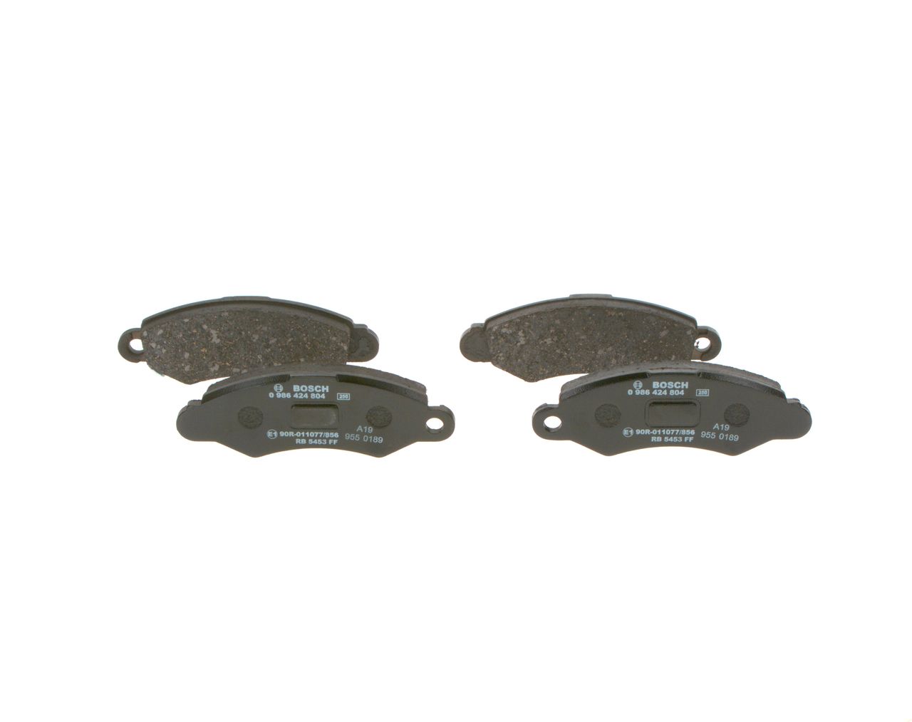 BOSCH 0 986 424 804 - Bremsbelagsatz, Scheibenbremse