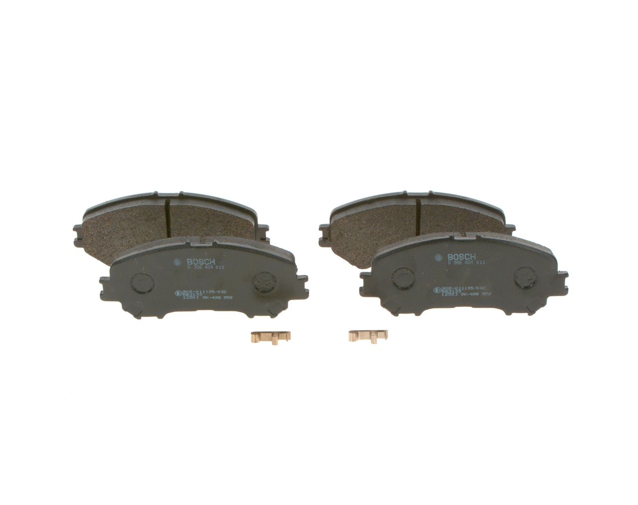 BOSCH 0 986 424 011 - Bremsbelagsatz, Scheibenbremse