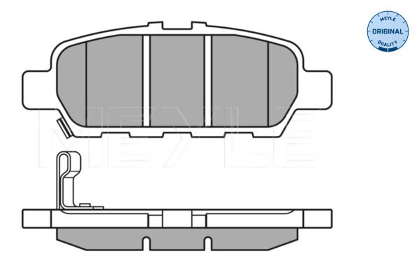 MEYLE 025 248 7113/W - Bremsbelagsatz, Scheibenbremse