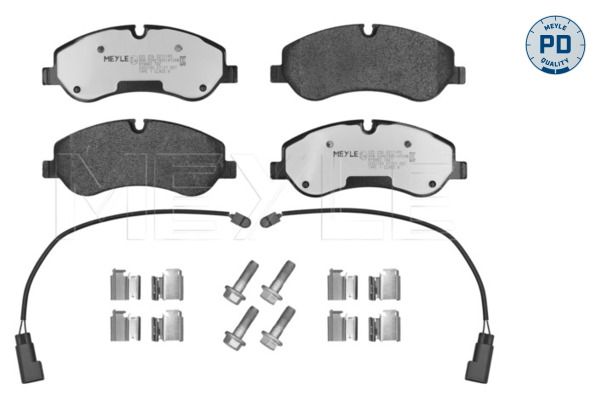MEYLE 025 256 0217/PD - Bremsbelagsatz, Scheibenbremse